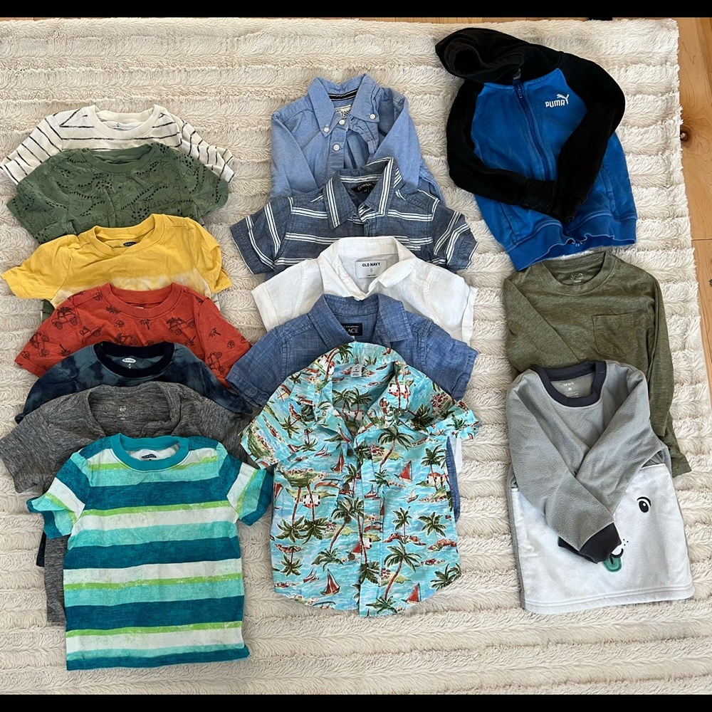 15 shirts 3 T boys